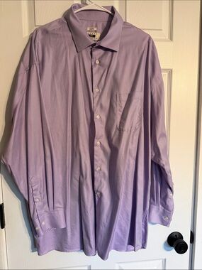 Joseph Abboud Men's Lavender Button-Up Dress Shirt